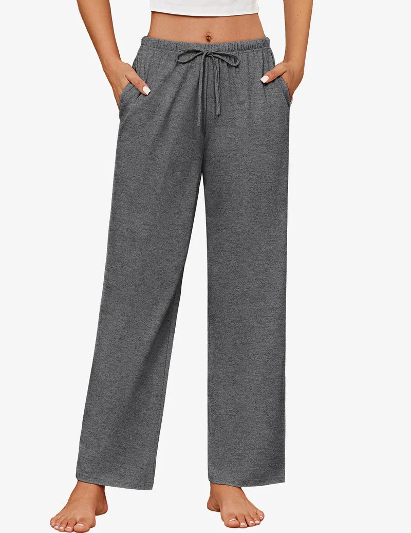 100% Cotton Pajama Pants Casual Drawstring Soft Pj Pants sold by Ekouaer product image thumbnail 2