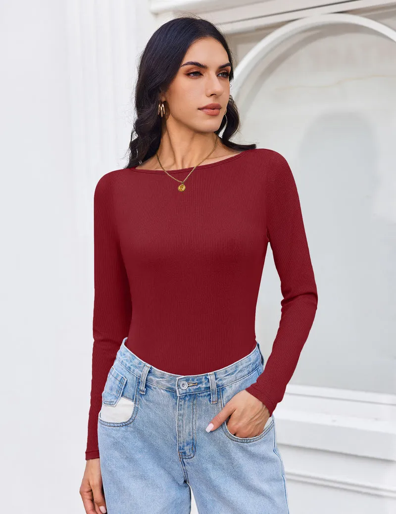 3 Pack Long Sleeve Shirts Boat Neck Ribbed Thermal Undershirts sold by Ekouaer product image thumbnail 3