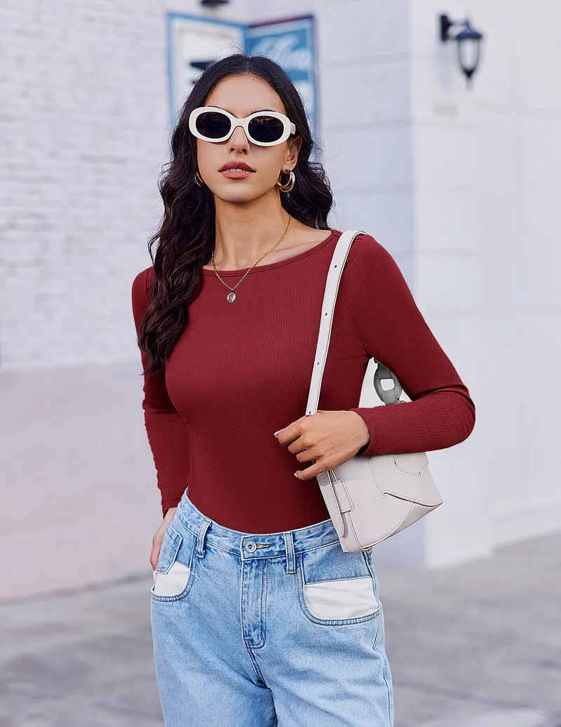 3 Pack Long Sleeve Shirts Boat Neck Ribbed Thermal Undershirts sold by Ekouaer product image thumbnail 4