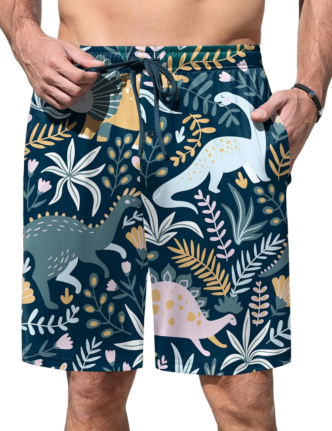 Men's Pajama Shorts Soft Sleepwear Bottoms sold by Ekouaer product image thumbnail 3