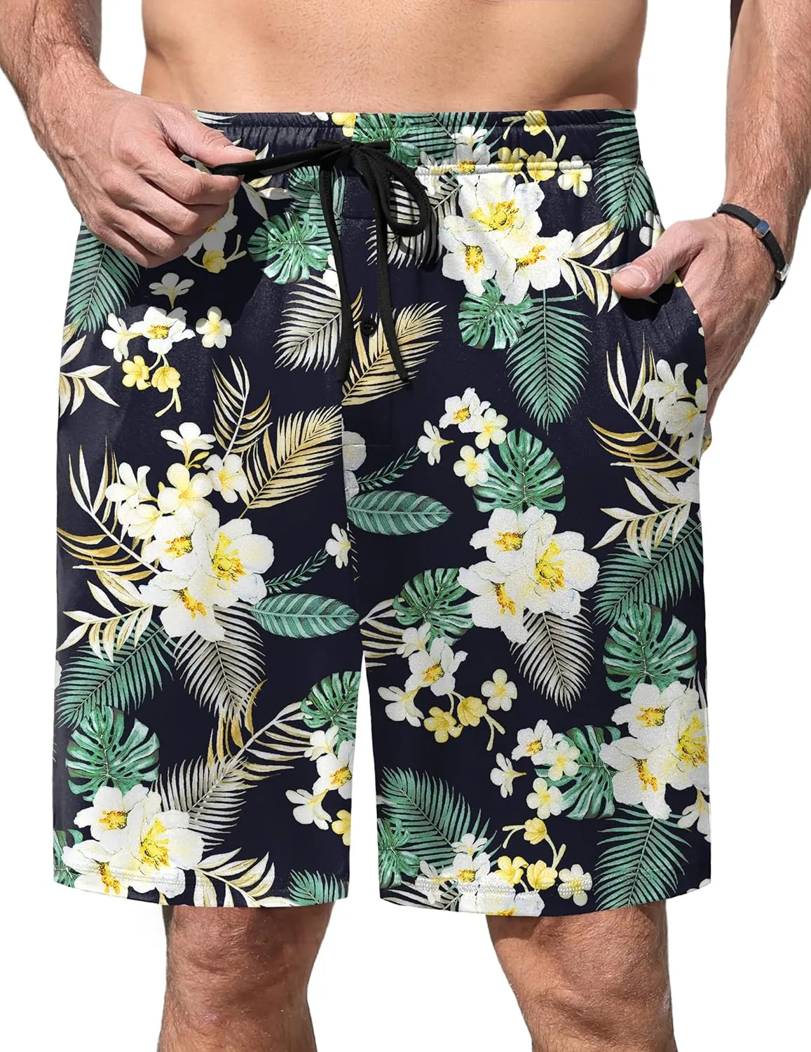 Men's Pajama Shorts Soft Sleepwear Bottoms sold by Ekouaer product image thumbnail 5