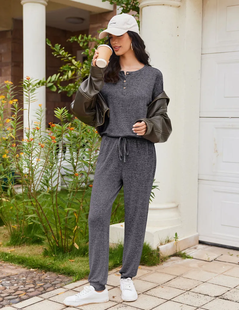 Pajama Sets Long Sleeve Lounge Set 2 Piece Pj Sets sold by Ekouaer product image thumbnail 3