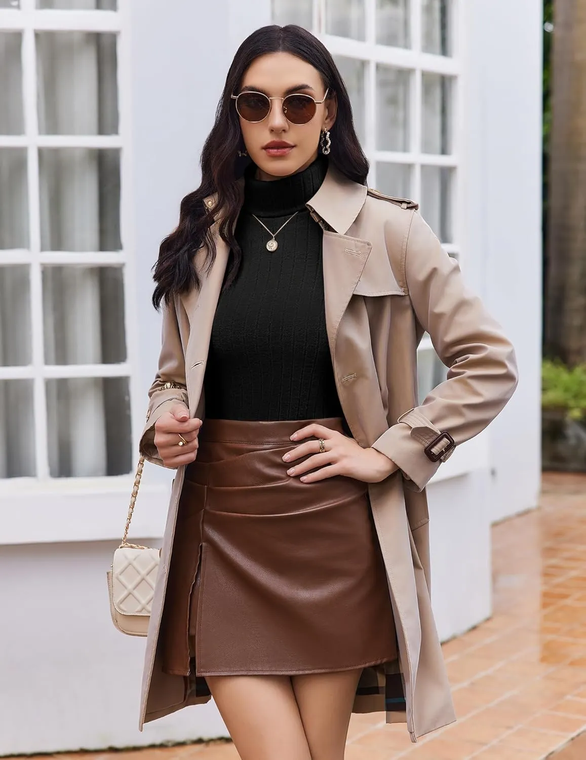Turtleneck Tops Long Sleeve Shirts Undershirts sold by Ekouaer product image thumbnail 5