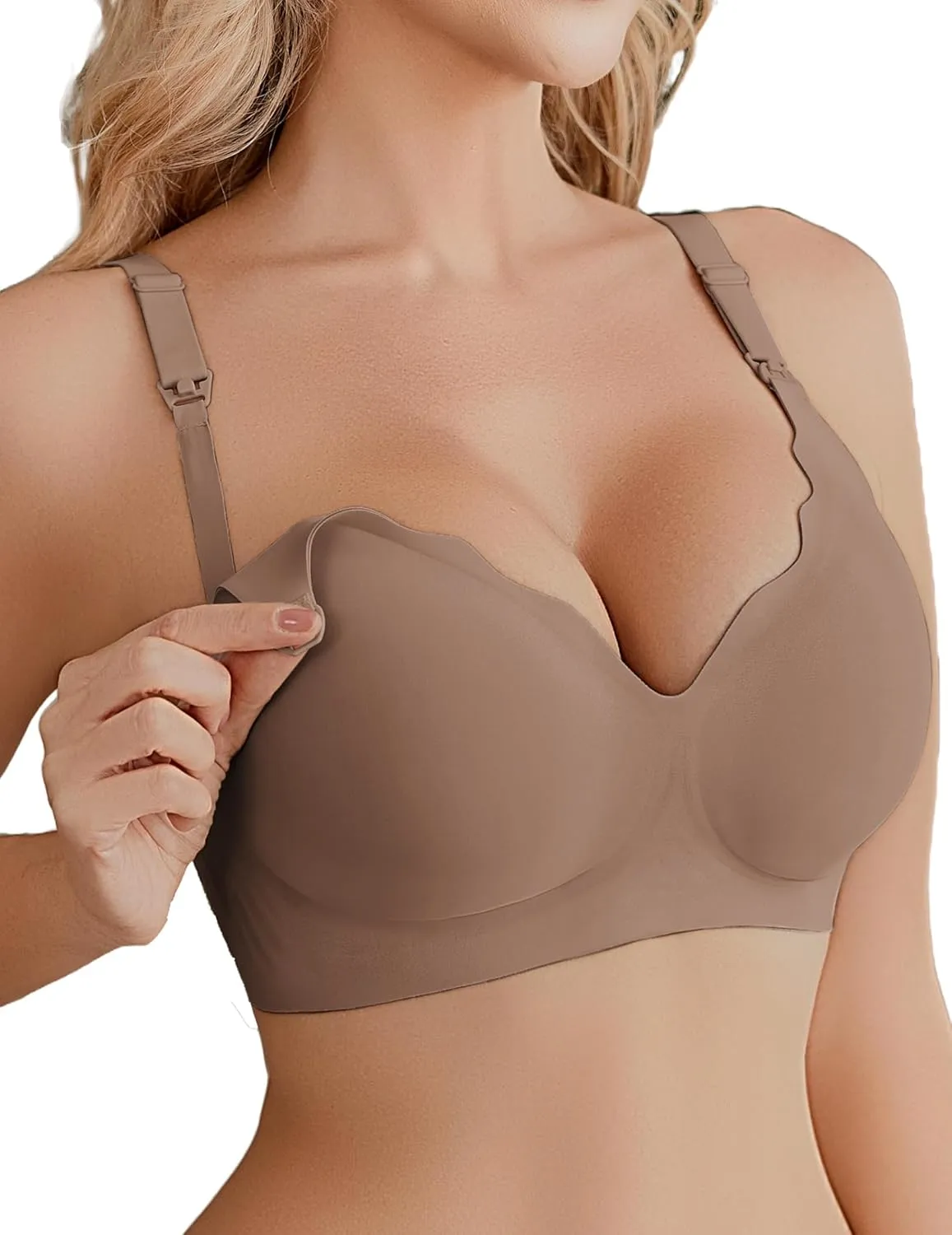 Nursing Bra Wavy Breastfeeding Bras sold by Ekouaer product image thumbnail 3