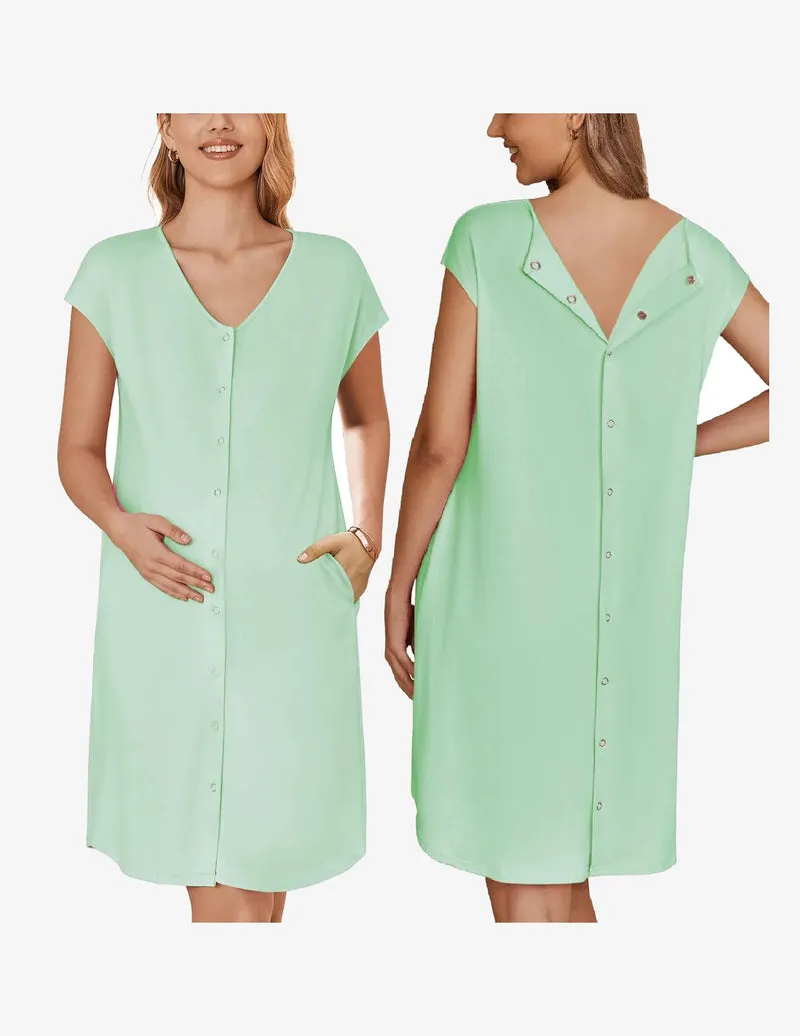 Maternity Sleepwear With Pockets sold by Ekouaer product image thumbnail 5