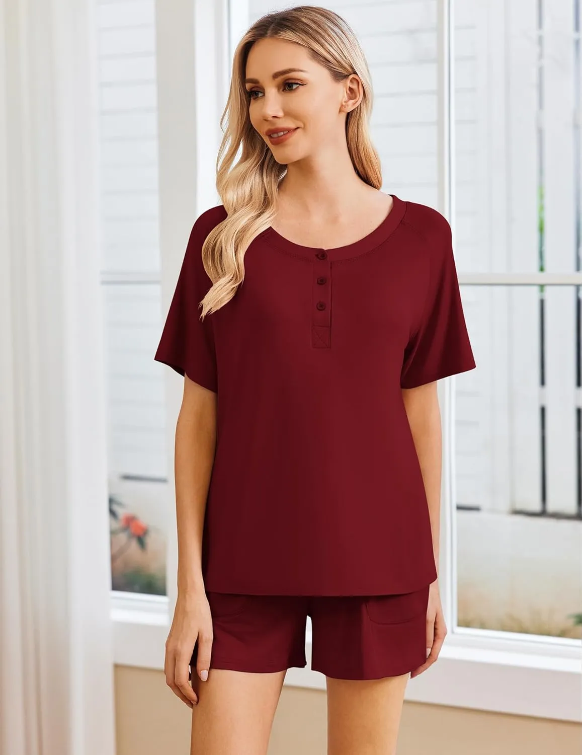 2 Piece Lounge Sets with Pockets sold by Ekouaer product image thumbnail 4