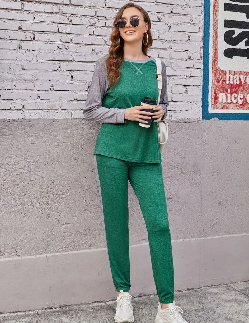 Pajama Set Long Sleeve PJs 2 Piece Lounge Set sold by Ekouaer product image thumbnail 4