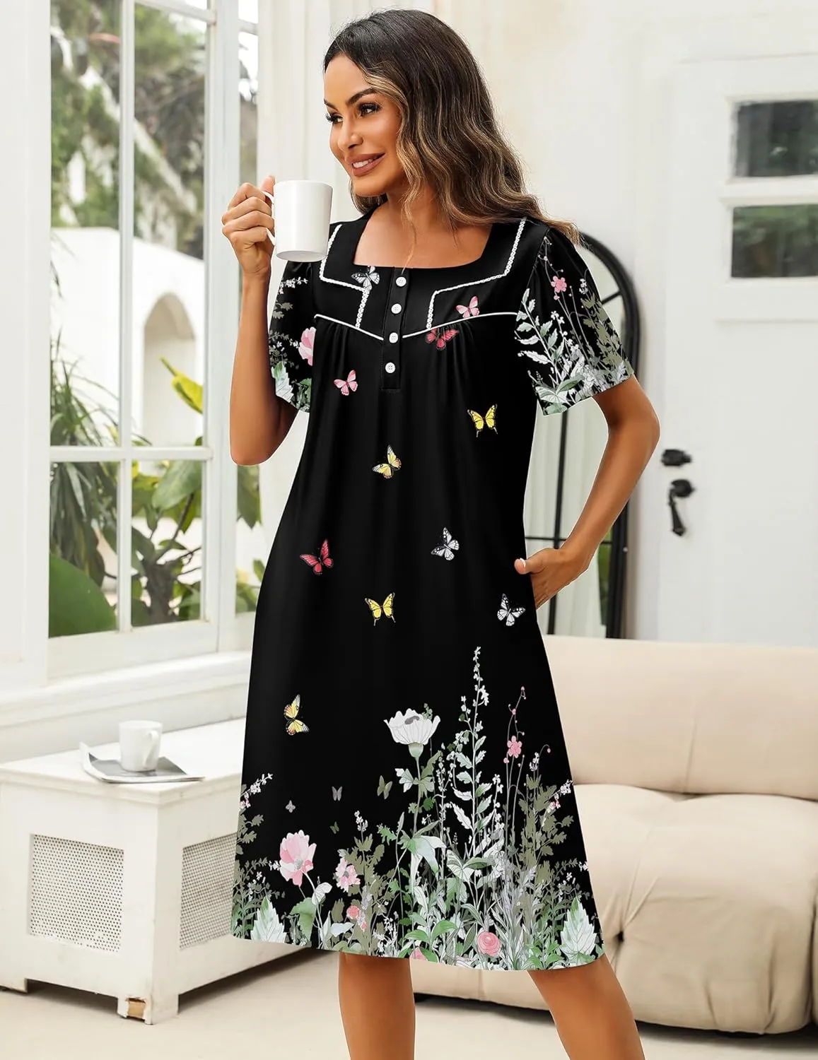 House Dress with Pockets Moomoo Dresses sold by Ekouaer product image thumbnail 5