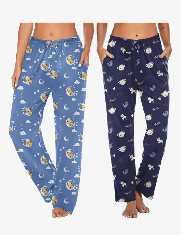 (EU Only)2 Packs Casual Trousers with Pockets sold by Ekouaer