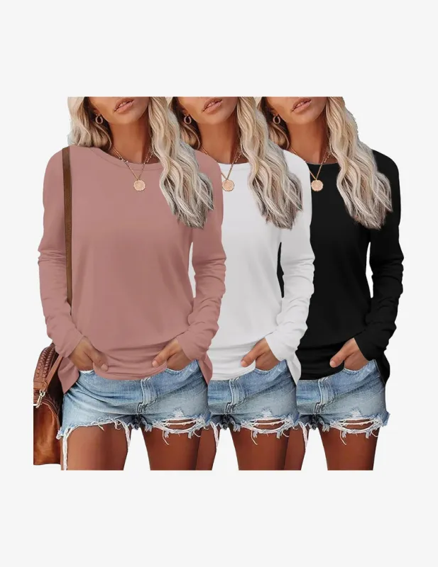 Ekouaer Long Sleeve Shirts 3 Pack Thermal Tops made by Ekouaer