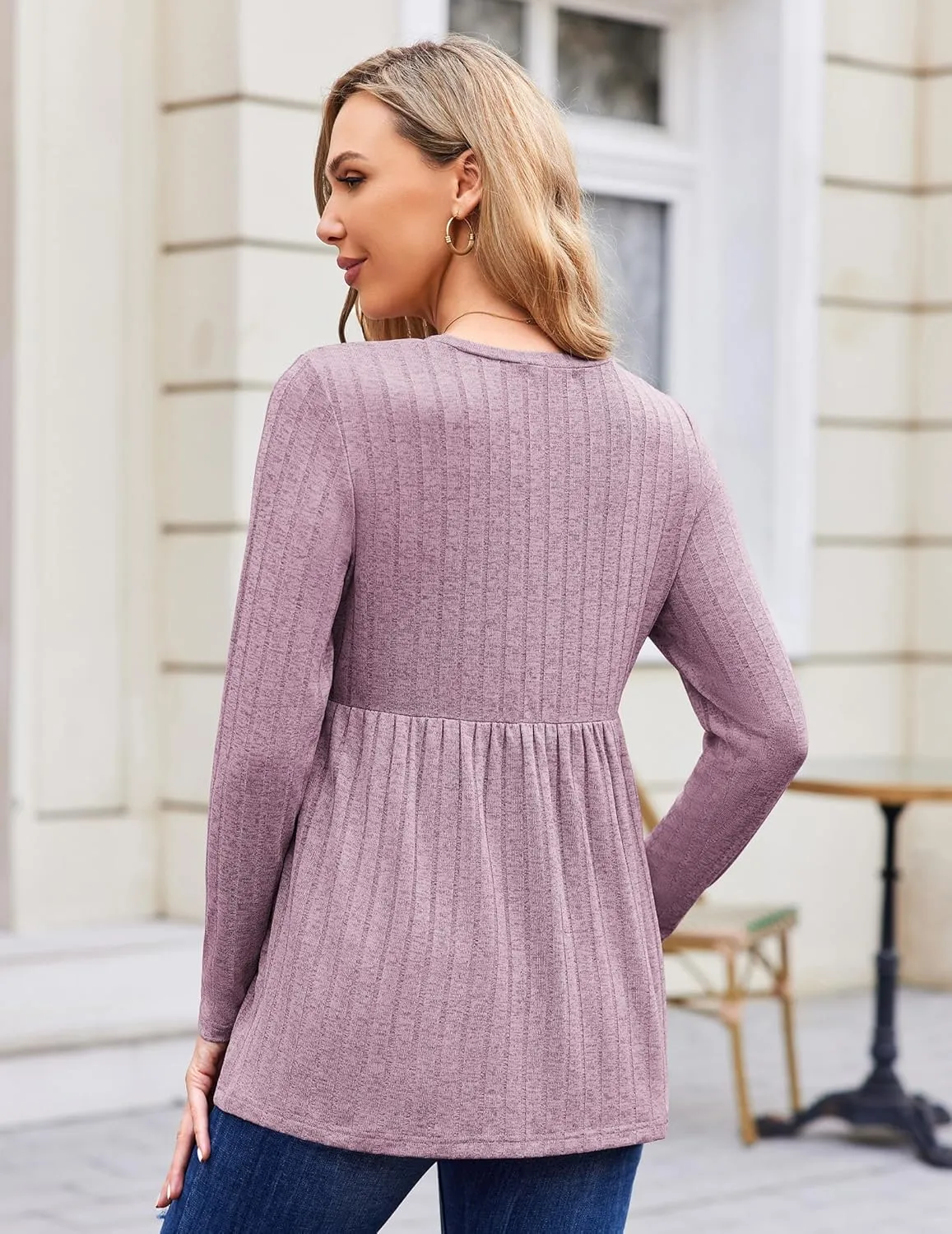 Ekouaer Maternity Tops Long Sleeve Tunic Blouses sold by Ekouaer product image thumbnail 4