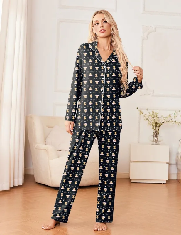Pajama Sets 2 Piece Long Sleeve Soft Pjs Lounge Set sold by Ekouaer