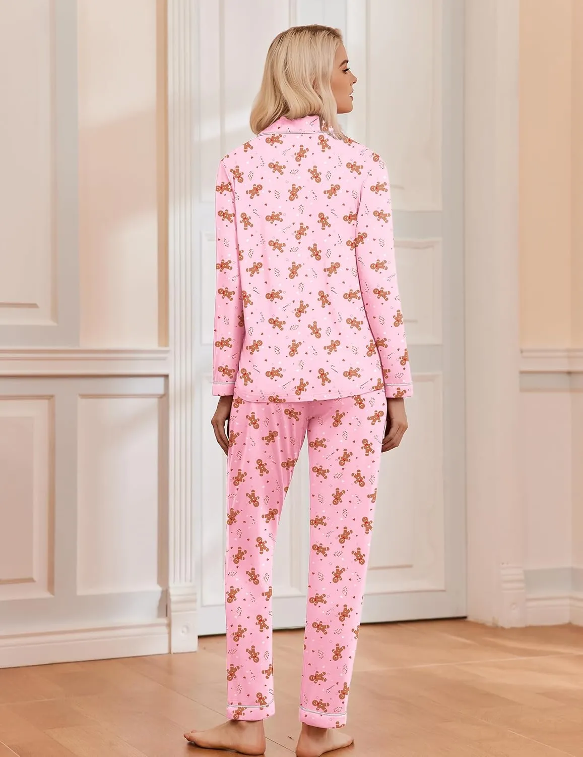 Christmas Pajamas Long Sleeve Pjs Comfy Lounge Set sold by Ekouaer product image thumbnail 5