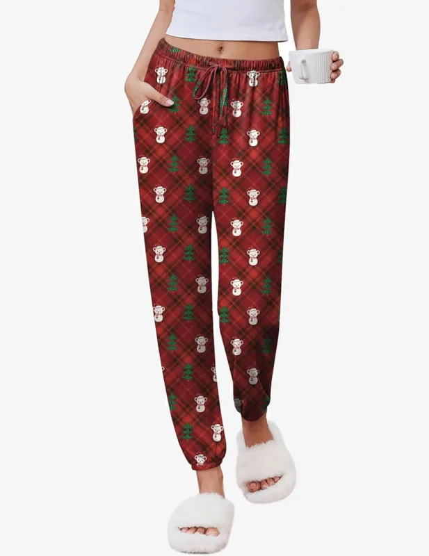 Jogger Pajamas Pants Comfy Long Lounge Bottom sold by Ekouaer