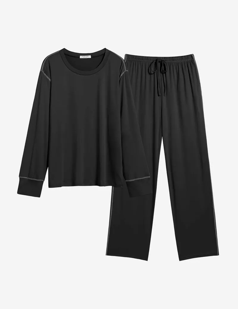Ekouaer Teddy Pajamas Set 2 Piece Lounge Sets sold by Ekouaer product image thumbnail 4