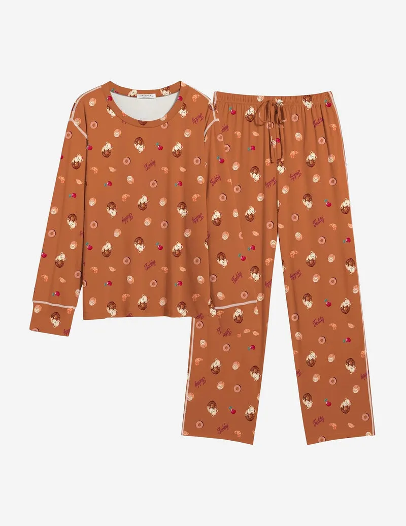 Ekouaer Teddy Pajamas Set 2 Piece Lounge Sets sold by Ekouaer