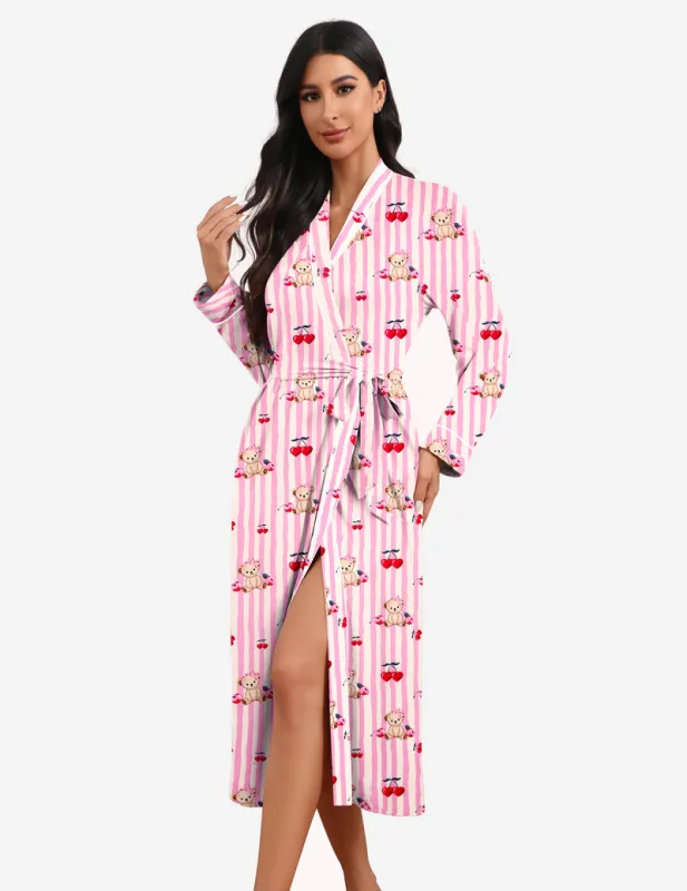 Ekouaer Teddy Robes Lightweight Soft Knit Bathrobe sold by Ekouaer