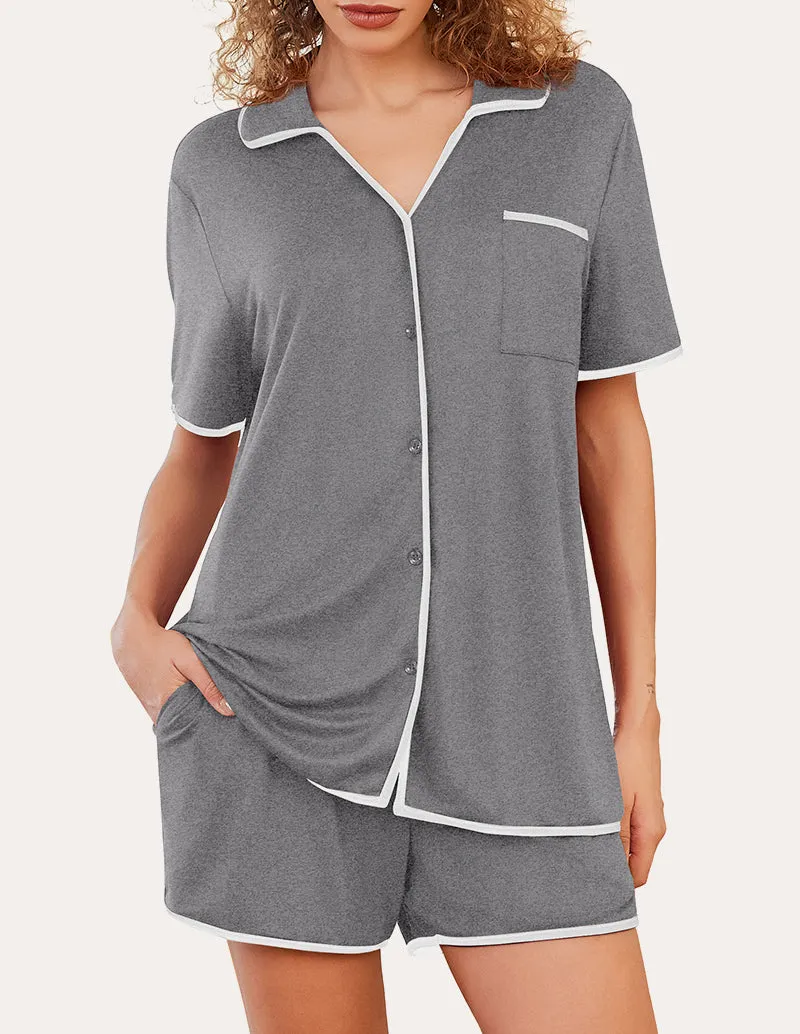 Breathable Soft Pajamas Set (US Only) sold by Ekouaer product image thumbnail 2