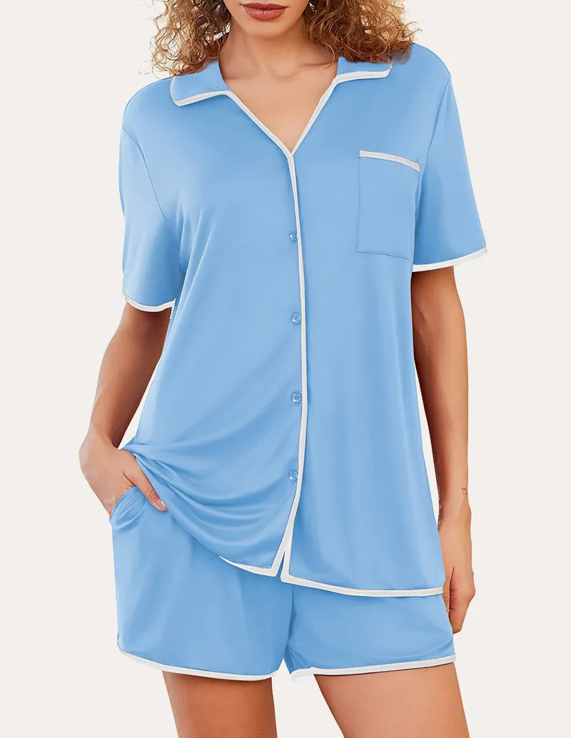 Breathable Soft Pajamas Set (US Only) sold by Ekouaer product image thumbnail 3