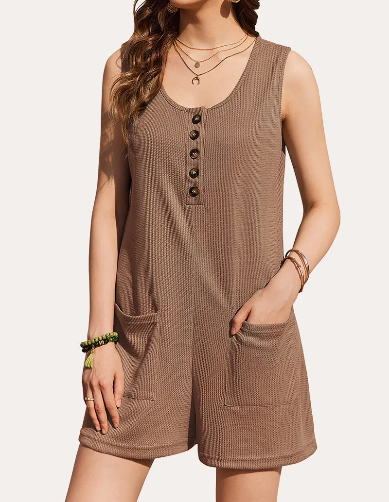 Summer Waffle Short Overalls (US Only) sold by Ekouaer product image thumbnail 4