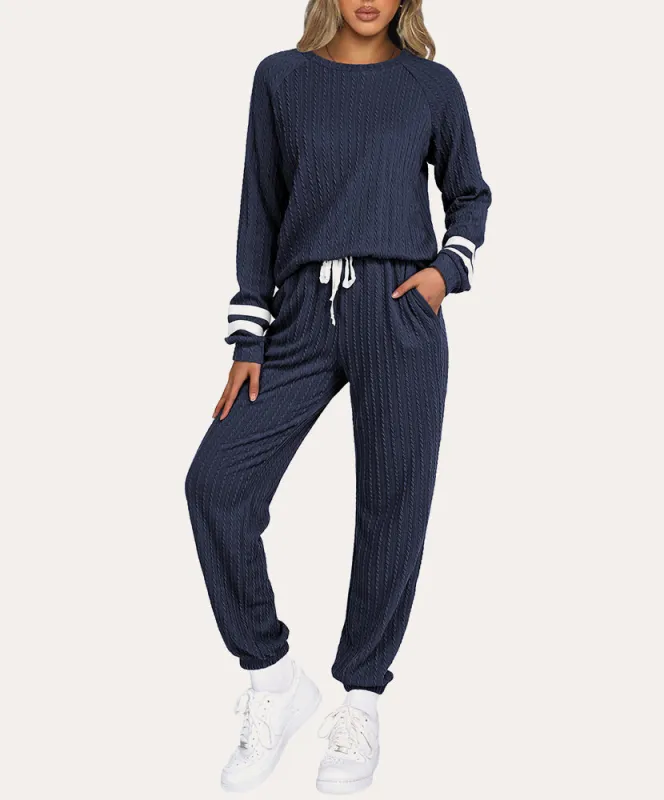 Comfort Fit Ribbed Knit Lounge Sets (US Only) sold by Ekouaer