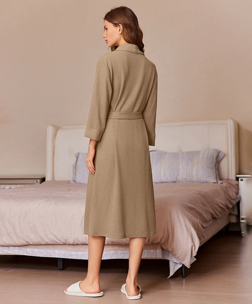 Comfy Waffle Knit Robe (US Only) sold by Ekouaer product image thumbnail 3