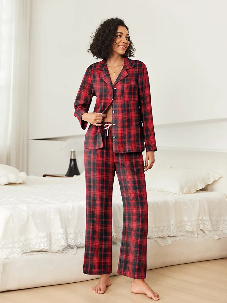 Classic Plaid Sleepwear Set (US Only) sold by Ekouaer product image thumbnail 2