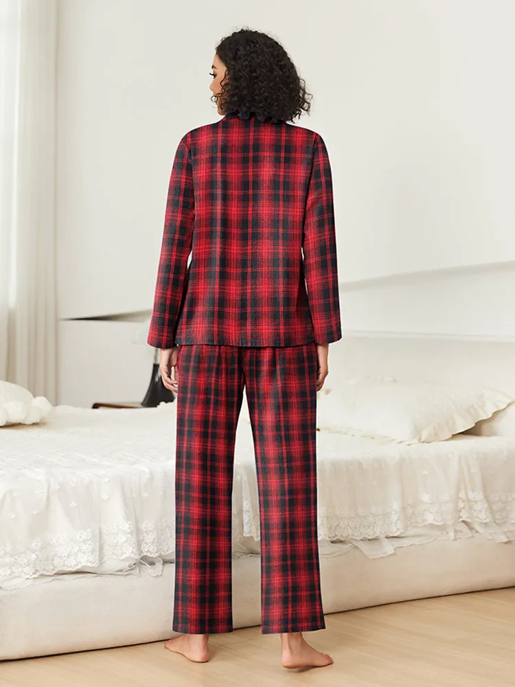 Classic Plaid Sleepwear Set (US Only) sold by Ekouaer product image thumbnail 3