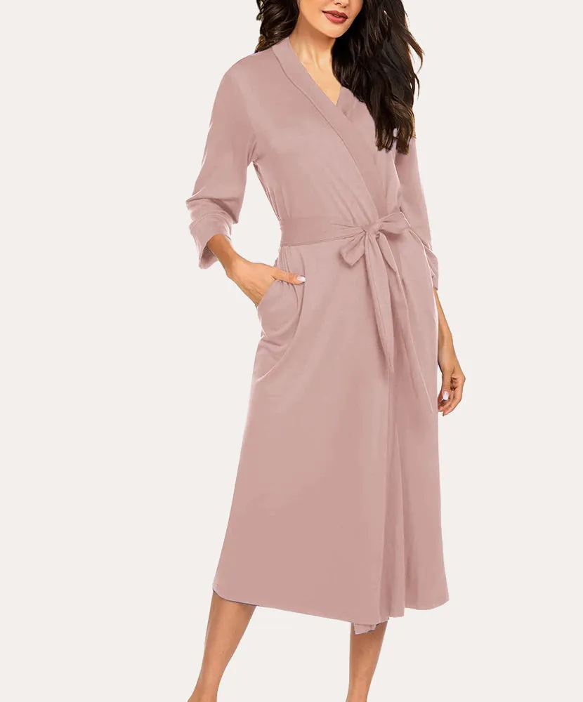 (EU Only)Classic V-Neck Sauna Gown Robe sold by Ekouaer product image thumbnail 2