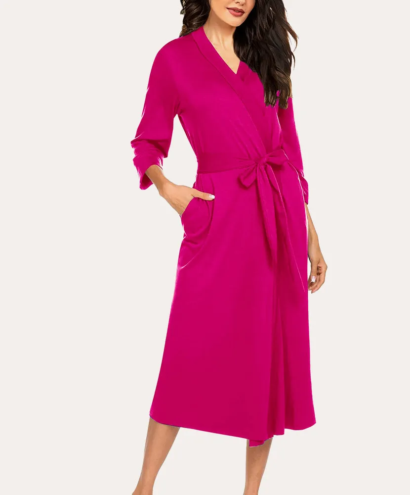 (EU Only)Classic V-Neck Sauna Gown Robe sold by Ekouaer product image thumbnail 5