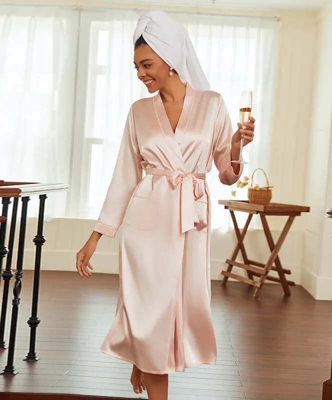 Lightweight Full Length Satin Robes (US Only) made by Ekouaer