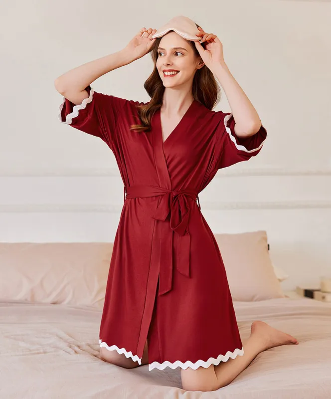 Lightweight Knee Length Bathrobe (US Only) made by Ekouaer
