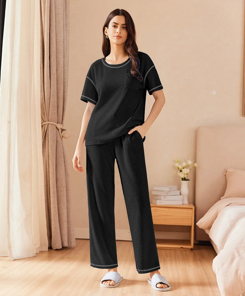 Cozy Waffle Loungewear Set (US Only) sold by Ekouaer product image thumbnail 3