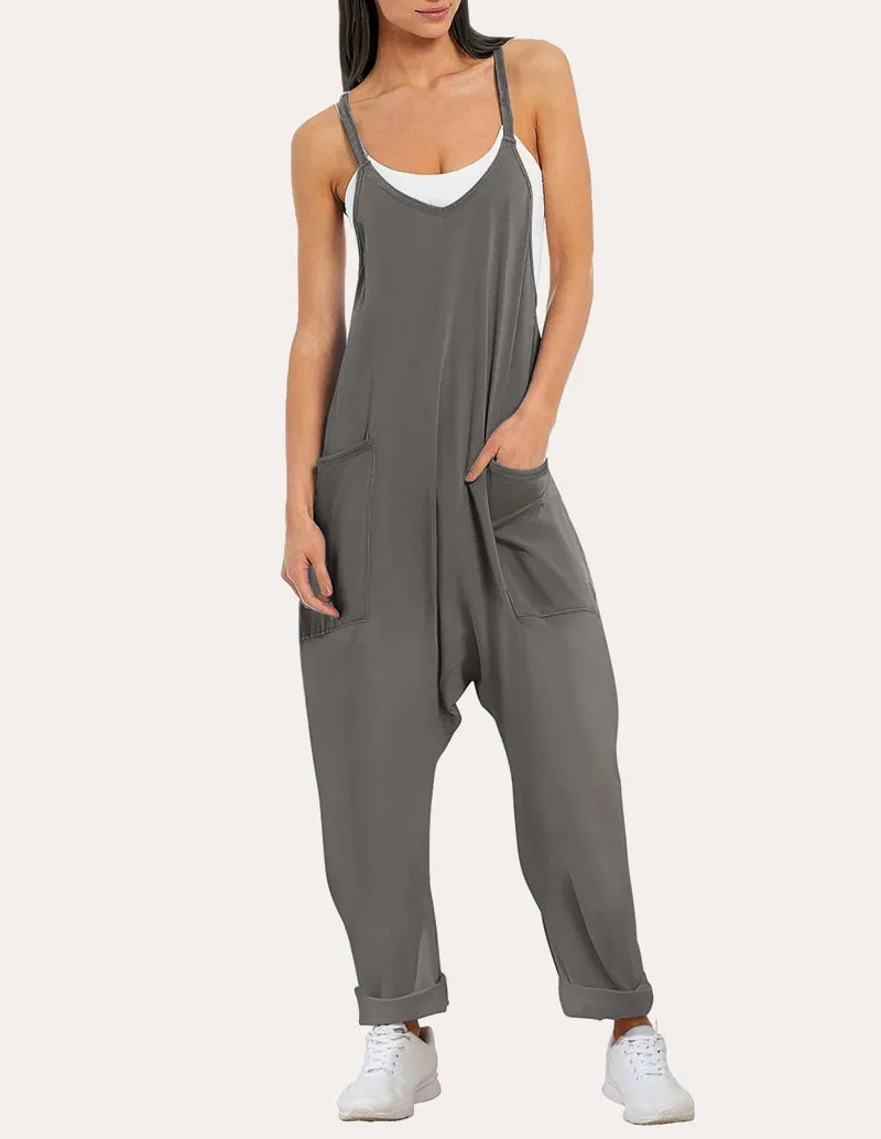 Casual Sleeveless Baggy Overalls (US Only) sold by Ekouaer product image thumbnail 4