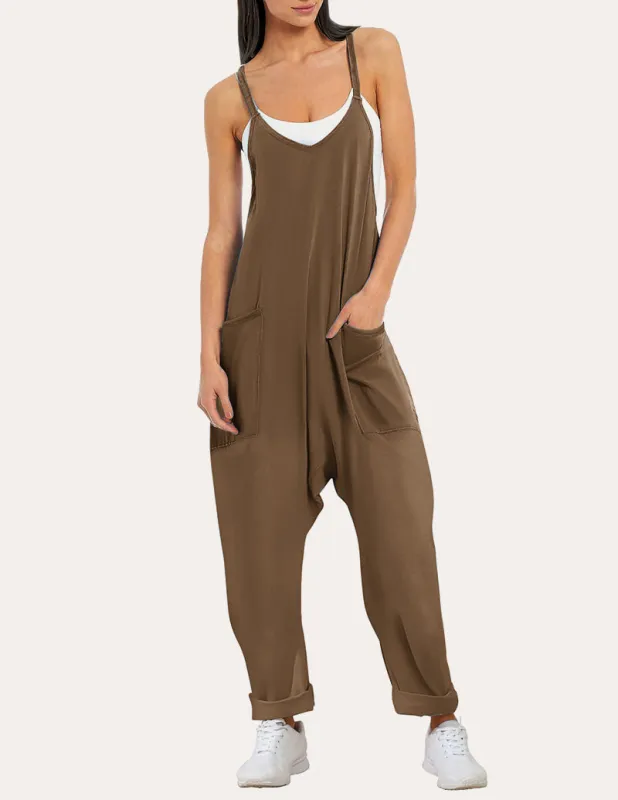 Casual Sleeveless Baggy Overalls (US Only) made by Ekouaer