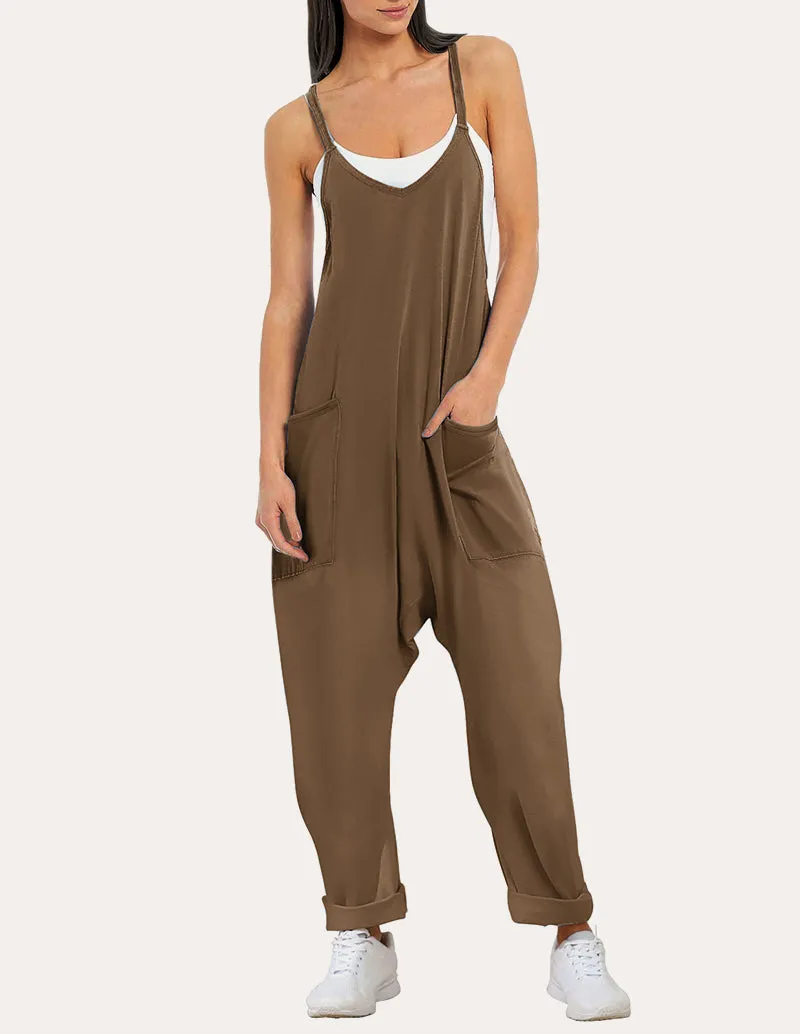 Casual Sleeveless Baggy Overalls (US Only) sold by Ekouaer