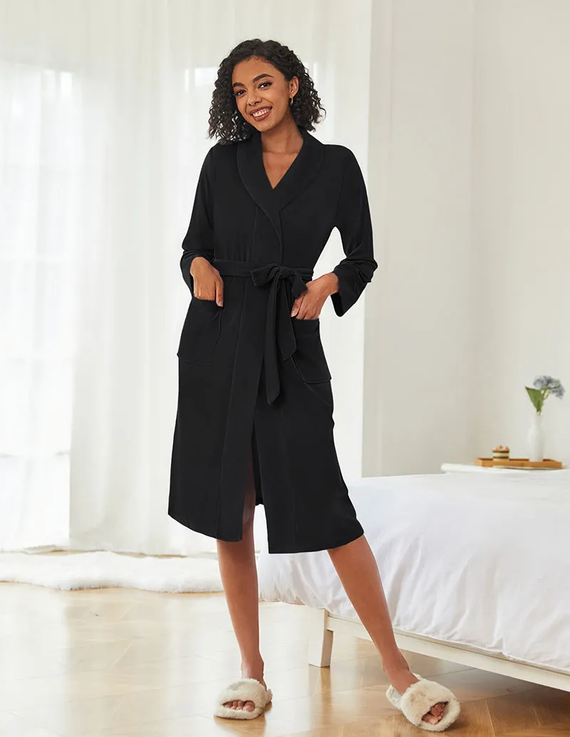 Comfy Calf Length Bathrobe (US Only) sold by Ekouaer product image thumbnail 2