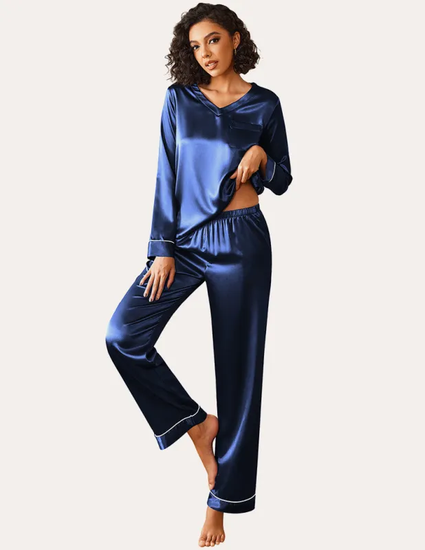 Luxe Satin 2-Piece Loungewear Set (US Only) sold by Ekouaer