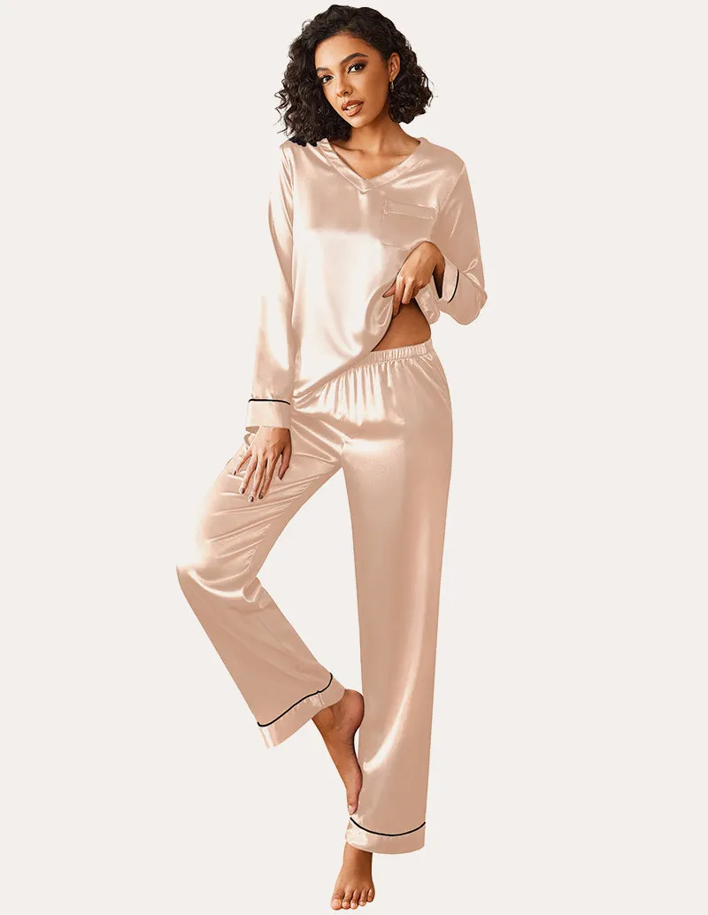 Luxe Satin 2-Piece Loungewear Set (US Only) sold by Ekouaer product image thumbnail 5