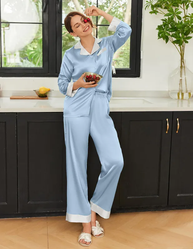 Comfort Silk Satin Pajama Set (US Only) sold by Ekouaer