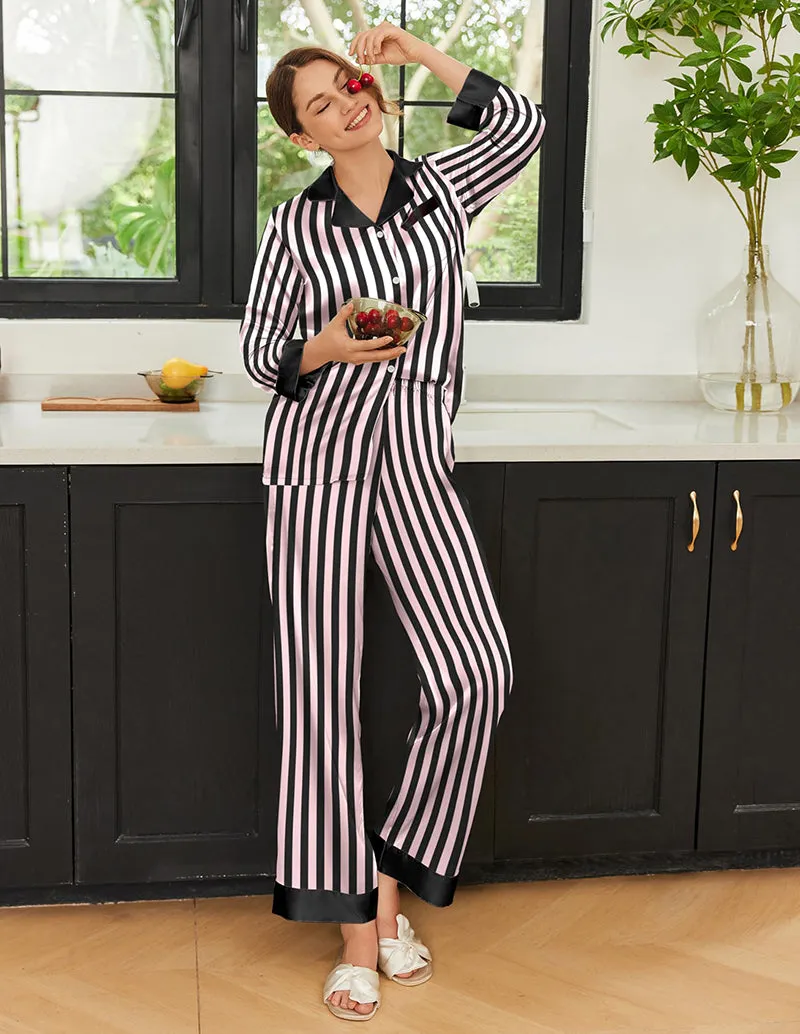 Stylish Silk Satin Pajama Set (US Only) sold by Ekouaer product image thumbnail 4