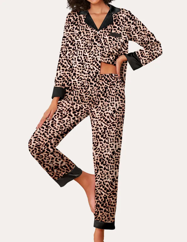 Stylish Silk Satin Pajama Set (US Only) sold by Ekouaer