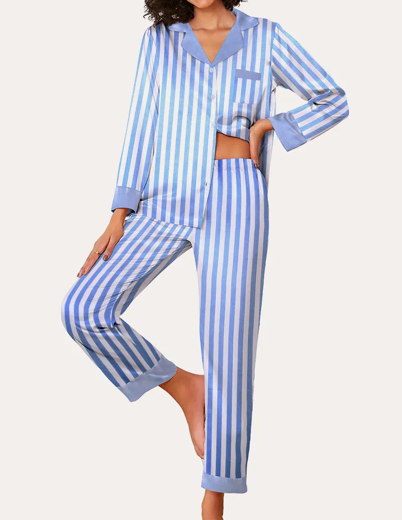Stylish Silk Satin Pajama Set (US Only) sold by Ekouaer product image thumbnail 2