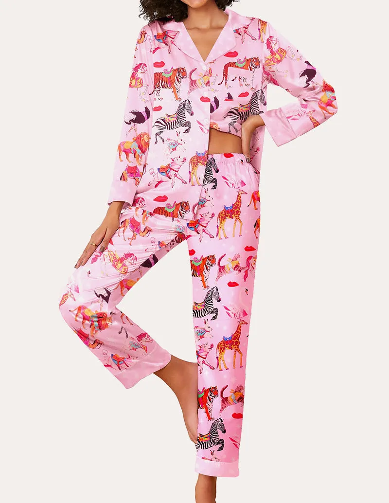 Stylish Silk Satin Pajama Set (US Only) sold by Ekouaer product image thumbnail 5