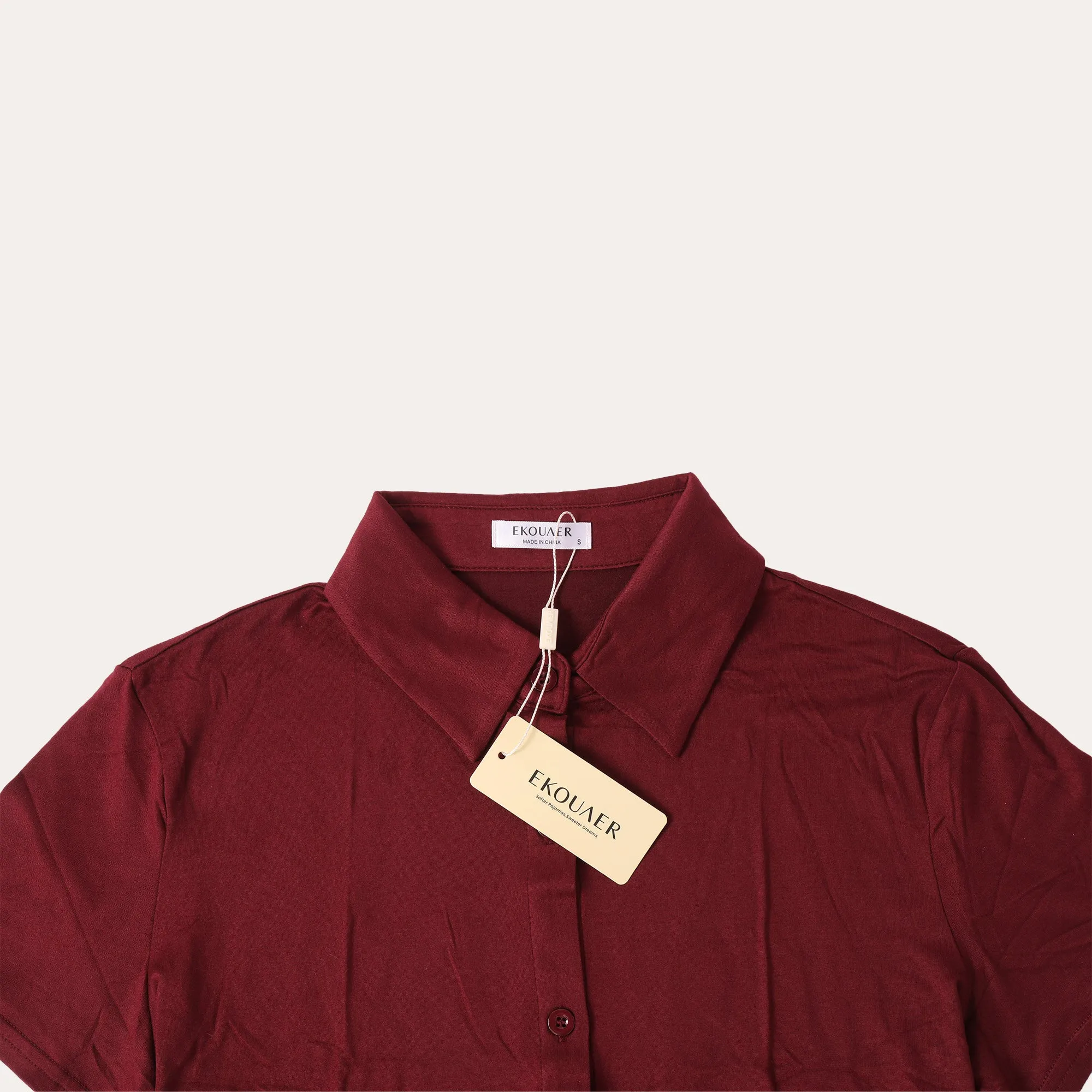 Ekouaer Comfy Short Sleeves Shirt sold by Ekouaer product image thumbnail 3