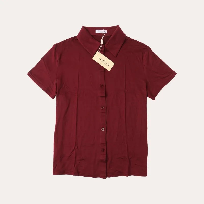 Ekouaer Comfy Short Sleeves Shirt sold by Ekouaer