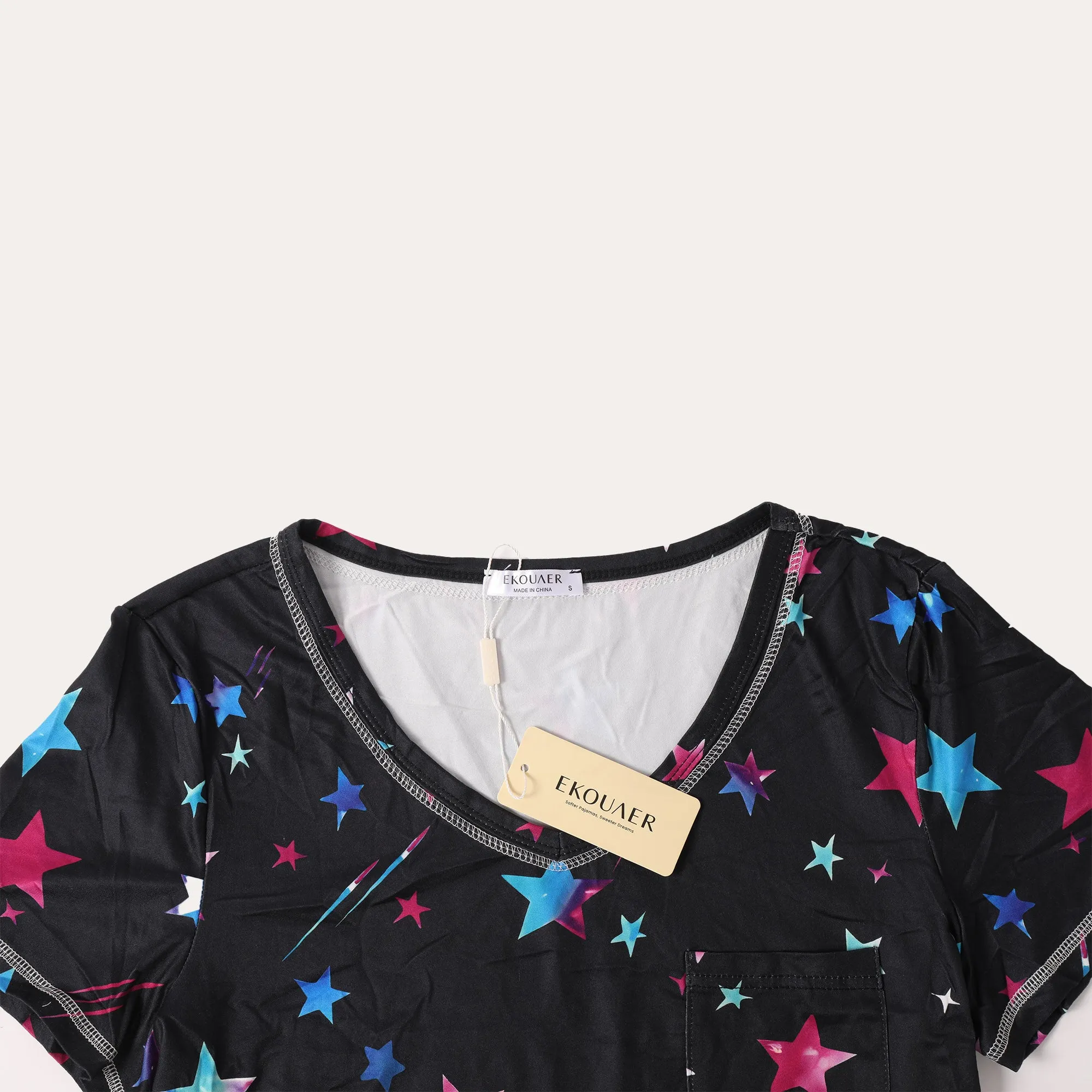 Ekouaer Star Printed T-Shirt sold by Ekouaer product image thumbnail 5