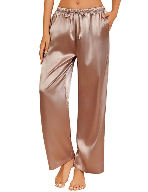 Casual Silk Satin Pajama Pants (US Only) sold by Ekouaer