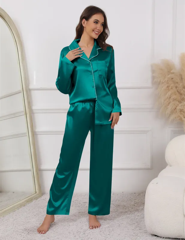 Comfy Satin 2-Piece Sleepwear (US Only) sold by Ekouaer