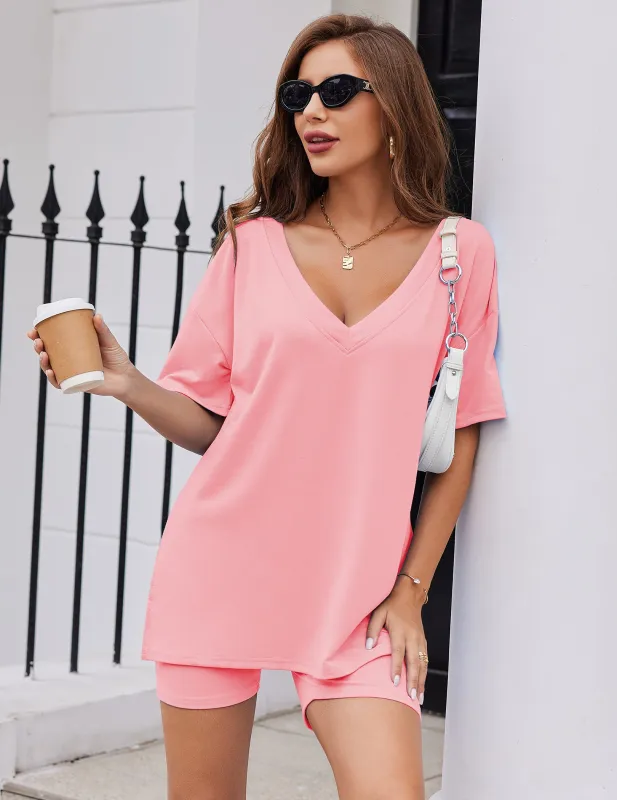 Casual Oversized 2-Piece Lounge Set (US Only) sold by Ekouaer